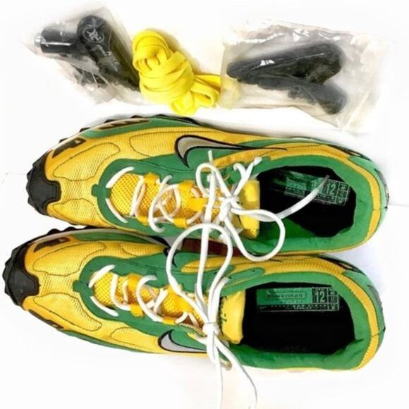 Nike Track Spikes Rare Men\'s Size 12 U of O Bowerman Spikes Yellow Green NWOB main image 9